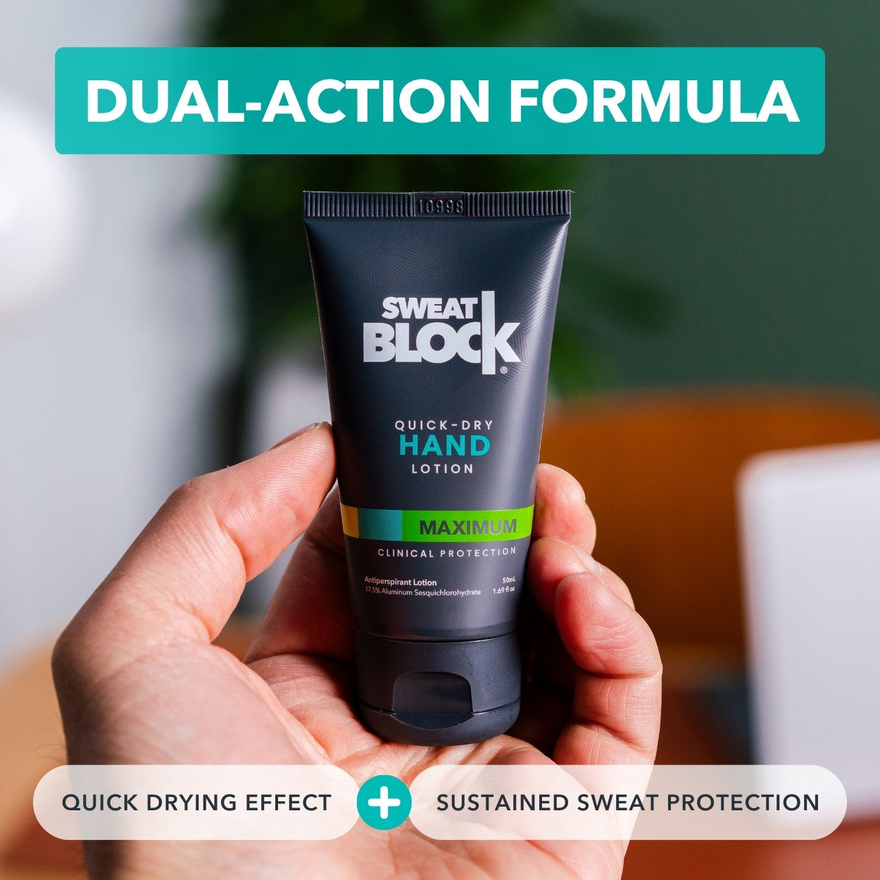 Dual Action Lotion for Sweaty Hands