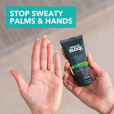 Stop Sweaty Hands with SweatBlock Quick Dry Lotion