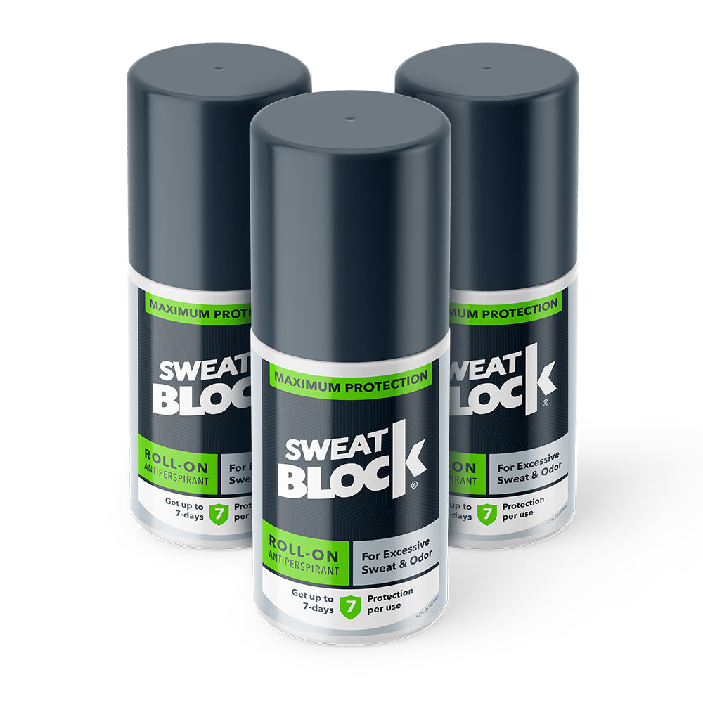 sweatblock pack of three roll-on antiperspirants