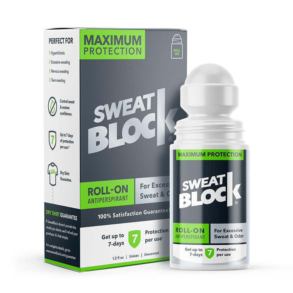 antiperspirant roll-on from sweatblock