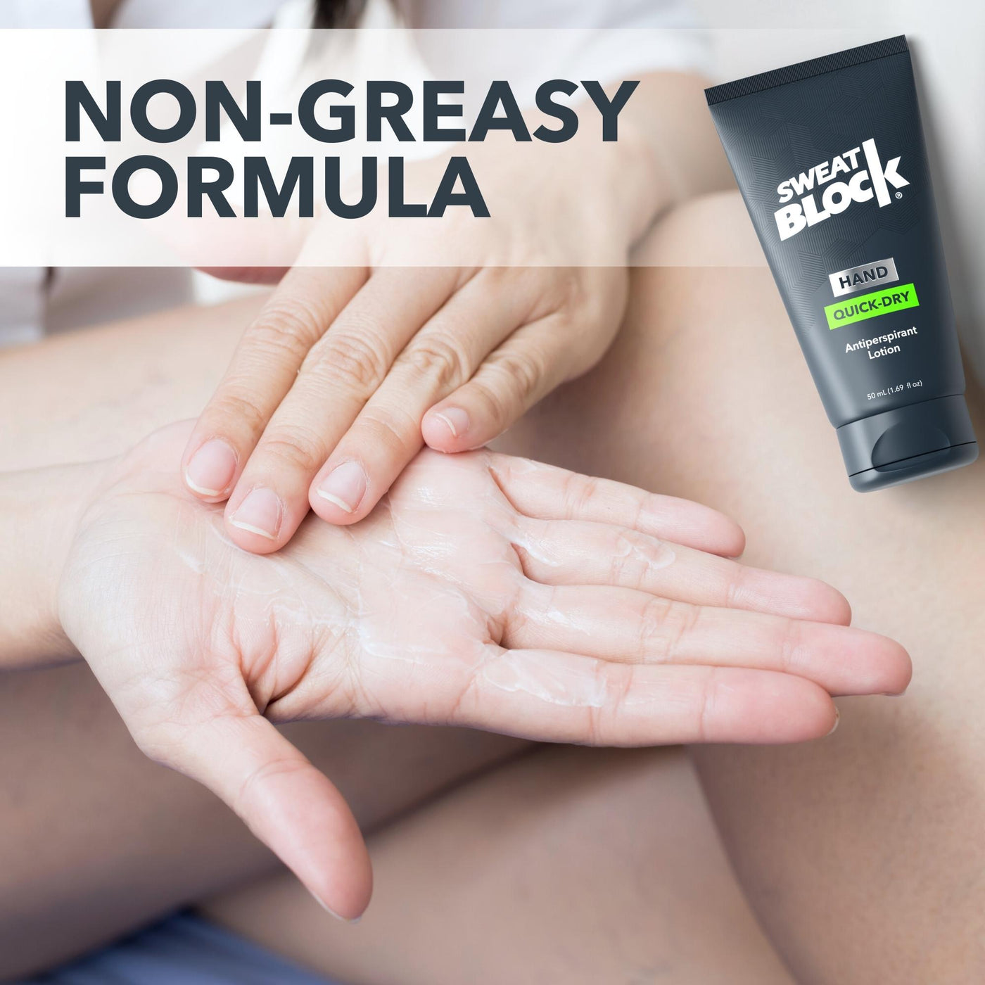 non-greasy antiperspirant for hands